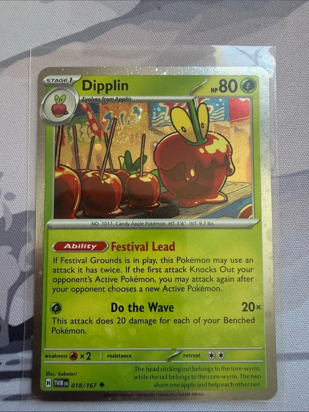 Applin & Dipplin Evolution Lot | 6 Holo Reverse Holo Pokémon Cards ✨5/$25✨